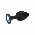Silikon-Analdildo mit Kristall, S