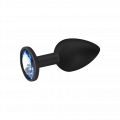 Silikon-Analdildo mit Kristall, M