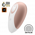 Satisfyer 'Pro Deluxe- nextGen', Druckwellenvibrator, rosegold / weiß, 11cm
