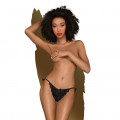 Penthouse 'Too hot to be real', Ouvert-Panty, schwarz, S/M