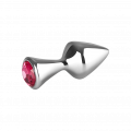 Kleiner Aluminium-Plug mit Kristall