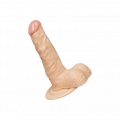Flexibler Naturdildo mit Saugfuß