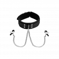 Halsband mit Nippelklemmen