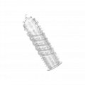 Penishülle mit Rippen- und Noppenstruktur