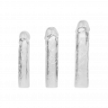 Geaderte Penishülle, 3 Stück
