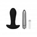 Gerillter Silikon-Analplug