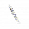 Glasdildo im Spiral Design