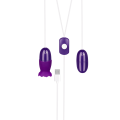 Kraftvolle Vibro-Eier mit Sleeve, 5 cm