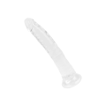 Transparenter Naturdildo mit Saugfuß, 25 cm