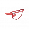 Doppelter Strap-On-Dildo aus Silikon