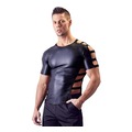Shirt in Neopren-Optik mit Cut Out´s (L)