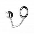 Metall-Penisring mit Analdildo, S, 4cm