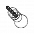 Penismanschette mit Ringen, 4 - 5,5 cm