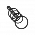 Penismanschette mit 4 Ringen, 4 - 5,5 cm