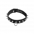 Leder-Halsband mit Killernieten