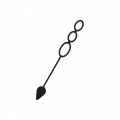 Penisring mit Analplug, 34cm