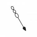Penisring mit Analplug, 34,6cm