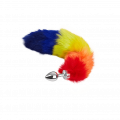 Buttplug Small with Rainbow Tail, 37cm
