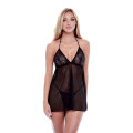 Eco Lace and Mesh Chemise, 2-Teile