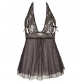 Babydoll mit Spitze & Powernet (3XL)