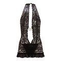 Spitzenkleid schwarz L