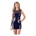 Lack-Kleid mit Powernet-Einsatz (L)