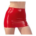 Latex-Minirock in rot (L)