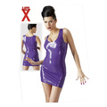 Latex Kleid lila S