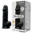 Silikon Dildo Dual Density mit Hoden (L)