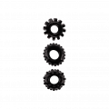 Set of 3 Cockrings, 1,6-4,6cm