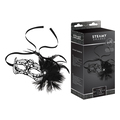 STEAMY SHADES Mardi Gras Mask with Feathers