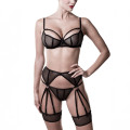 Verführerisches Straps-Sets, 4-Teile