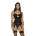 Strapshemd Set mit goldenen Details (M)