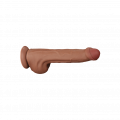 LoveToy - Sliding Skin Dildo 29 cm - Brown