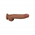 LoveToy - Sliding Skin Dildo 31 cm - Brown