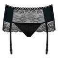 Strumpfhalter Miamor mit Spitze schwarz L/XL
