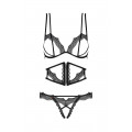 Bravelle 3-teiliges Set in schwarz L/XL