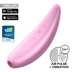 Satisfyer 'Curvy 3+', Druckwellenvibrator, pink, 15 cm