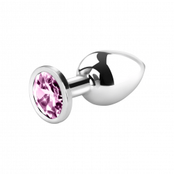 Metall-Analplug mit Kristall
