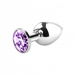 Metall-Analplug mit Kristall