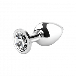 Metall-Analplug mit Kristall