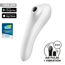 Satisfyer 'DUAL PLEASURE CONNECT APP', Druckwellenvibrator, 18 cm