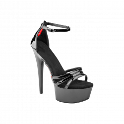 Plateau-Pumps mit Schnürdetails