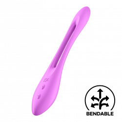 Satisfyer 'Elastic Joy', Multifunktionen Vibrator, violett, 23 cm