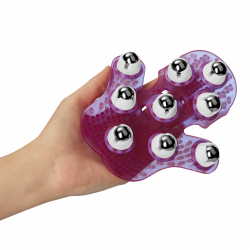 Massagehandschuh mit erogenen Reizkugeln
