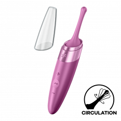 Satisfyer 'Twirling Delight', Klitoris-Vibrator, berry, 17 cm