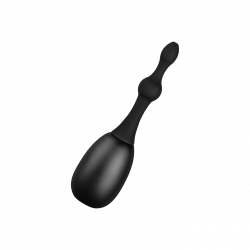 Analdusche mit Dildo-Segmenten aus Silikon