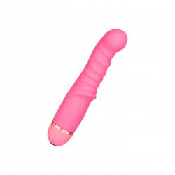 Gerippter G-Punkt-Vibrator aus Silikon