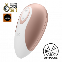 Satisfyer 'Pro Deluxe- nextGen', Druckwellenvibrator, rosegold / weiß, 11cm