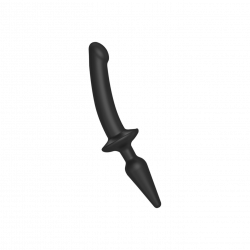 2-in-1 Dildo & Buttplug - Größe S, 25cm